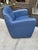 Contemporary 1990s Swiveling Leather Club Chairs & Ottoman by Schillig, Germany For Sale - Image 3 of 8