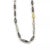 Contemporary Gurhan Orb Hammered Sterling Silver & 24k Gold Lentil Link Long Necklace For Sale - Image 3 of 5