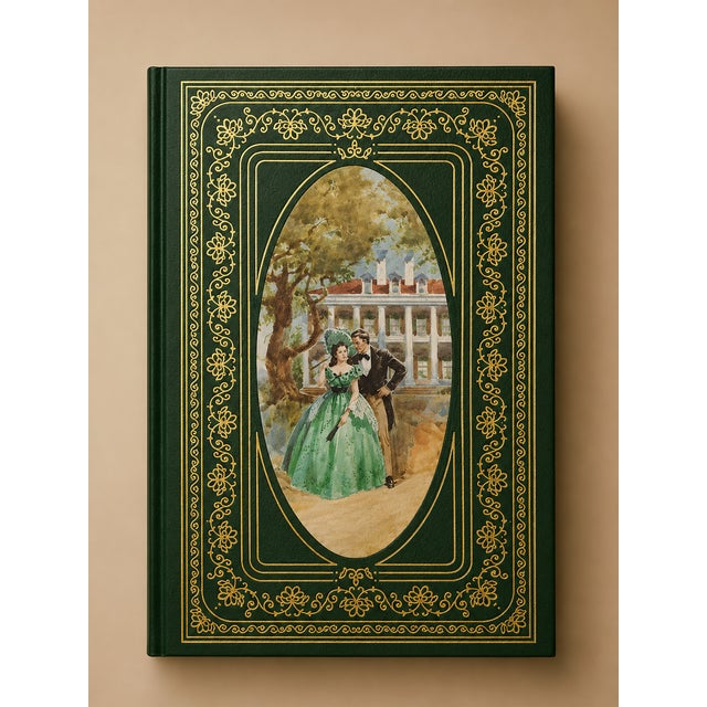 1980s Gone With the Wind Franklin Library Patron's Edition 1989 Gold Gilt Edges Book For Sale - Image 5 of 11