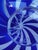 1990s Vintage Johnathon Schmuck Signed Cobalt Blue Swirl Art Glass 94 Lid For Sale - Image 5 of 14
