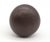 Ball shaped cabinet or drawer knob made of bronze with a dark bronze finish. Mounting screws are included. Good condition....