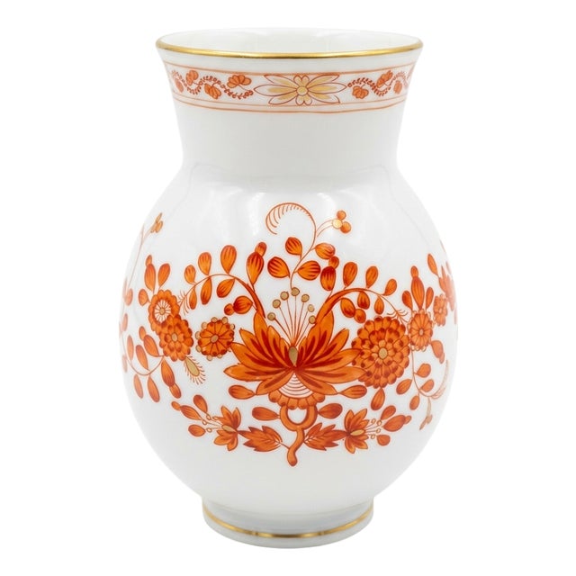 Indisch Rot Baluster Vase from Meissen, 1960 For Sale