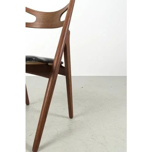 CH29P Sawbuck Dining Room Chairs, Set of 3 For Sale - Image 9 of 13