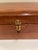 Vintage Ralph Lauren Style Solid Wood Desk / Document Storage Box C.1940s For Sale In Chicago - Image 6 of 11