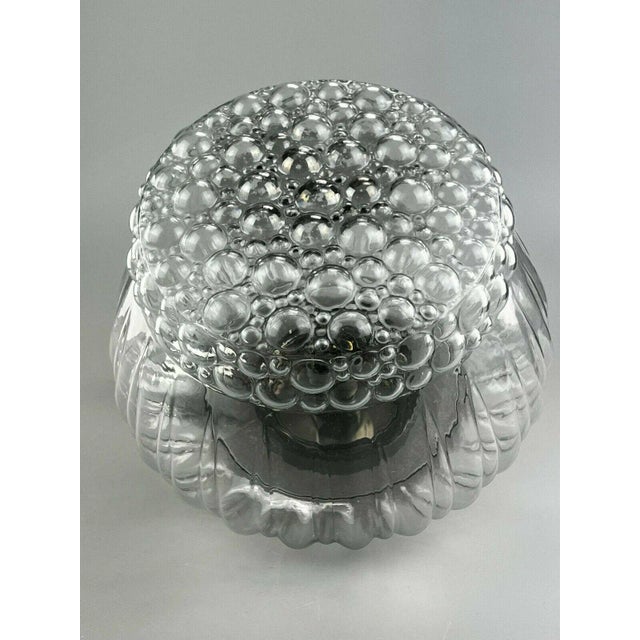 Mid-Century Modern Mid-Century Space Age Ball Pendant Lamp in Bubble Glass & Chrome For Sale - Image 3 of 11