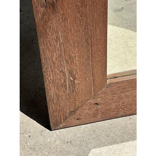 Goldenrod Brutalist Ironwood Frame Mirror For Sale - Image 8 of 18