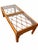 Wood Vintage Split Bamboo & Rattan Glass Top Coffee Table | Coastal Hollywood Regency Woven Cane Style For Sale - Image 7 of 10
