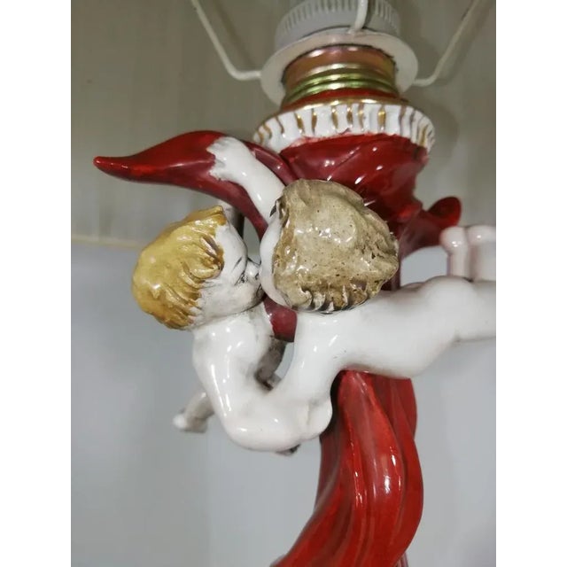 1950s Ceramic Table Lamp by Bertolotti, Milan, 1950s For Sale - Image 5 of 18