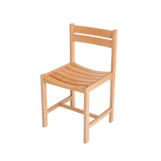 French Beech Chair by André Sornay, 1970s For Sale