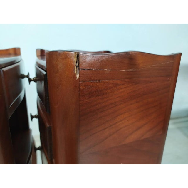 Louis XV Nightstands, 1950s, Set of 2 For Sale - Image 11 of 14