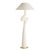 Inspired by mid-century modern sculpture, this floor lamp features an organic ivory riverstone composite post on a...