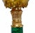 Tall Empire Malachite Gilt Torcheres Floor Lamps, Set of 2 For Sale - Image 10 of 14