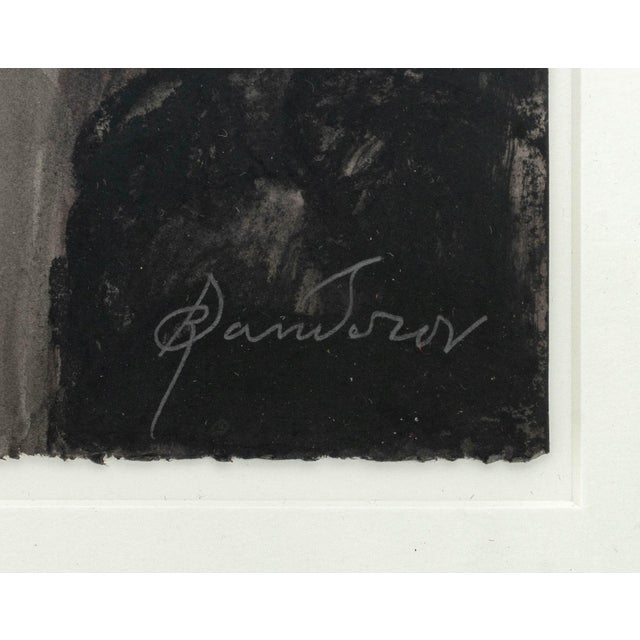 Late 20th Century Robert Dandarov Ascension Mixed Media on Paper For Sale - Image 5 of 6