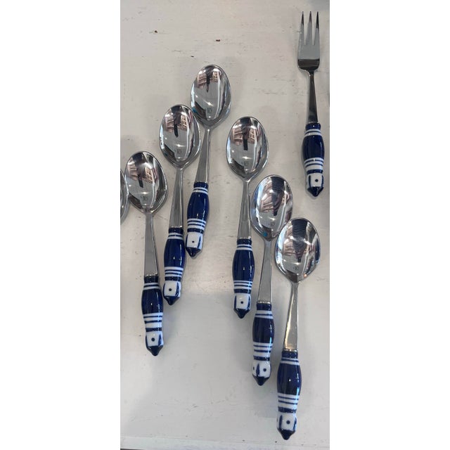1970s 1970s Flatware Set Designed by Bjørn Wiinblad for Rosenthal Studio-Linie - 30 pcs For Sale - Image 5 of 6