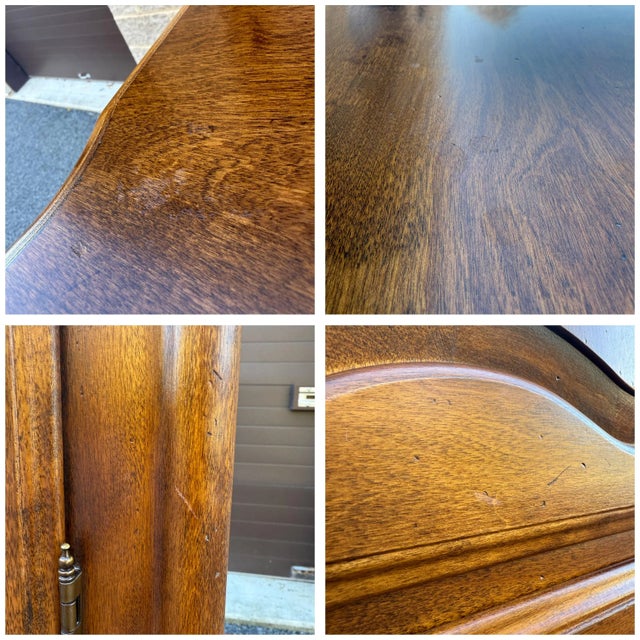 1980s Ethan Allen Country French Solid Birch 6 Drawer Highboy Armoire Dresser (26-5305 Fruitwood) For Sale - Image 18 of 18