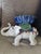 Ceramic Vintage Glazed Ceramic Elephant Center Piece For Sale - Image 7 of 11