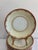 A set of 11 vintage Meito China bowls in the Celestine pattern. Each has a creamy ivory scalloped rim framed by a rust-red...