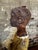Primitive Cement Sculpture of Boy with Dog, USA, 1945 For Sale - Image 4 of 9