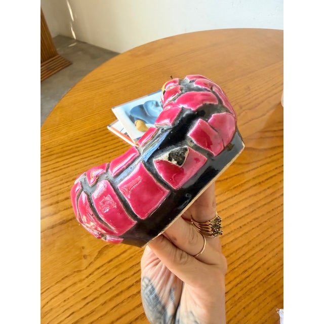 Pink Fat Lava Style Ashtray from Vallauris, 1960s For Sale - Image 11 of 18