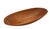 Mid 20th Century Vintage Primitive 17 3/4” Wooden Oval Dough or Trencher Bowl For Sale - Image 5 of 12