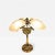 Art Nouveau Bronze and Frosted Glass Table Lamp, 1950s For Sale - Image 13 of 13