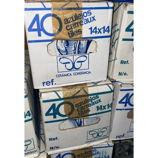 Hand-Painted Azulejos Tiles with Henry the Navigator by Jorge Gardoso for Ceramica Constantia, Portugal, 1996, Set of 280 For Sale - Image 11 of 13