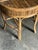 1970s Burnt Bamboo and Rattan Demilune Console Table For Sale - Image 9 of 12