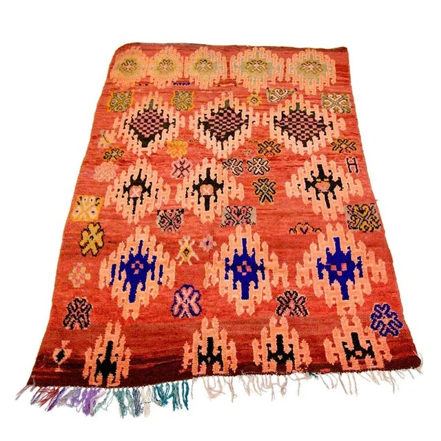 1980s 1980's Vintage Moroccan Boujad Rug For Sale - Image 5 of 5