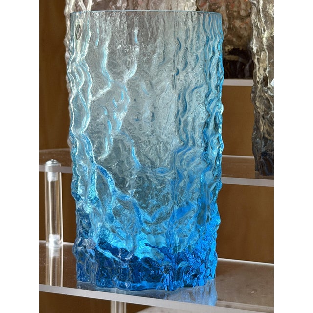 Mid-Century Modern Italian Textured Bark Glasses in the style of Geoffrey Baxter, 1960s, Set of 6 For Sale - Image 3 of 18