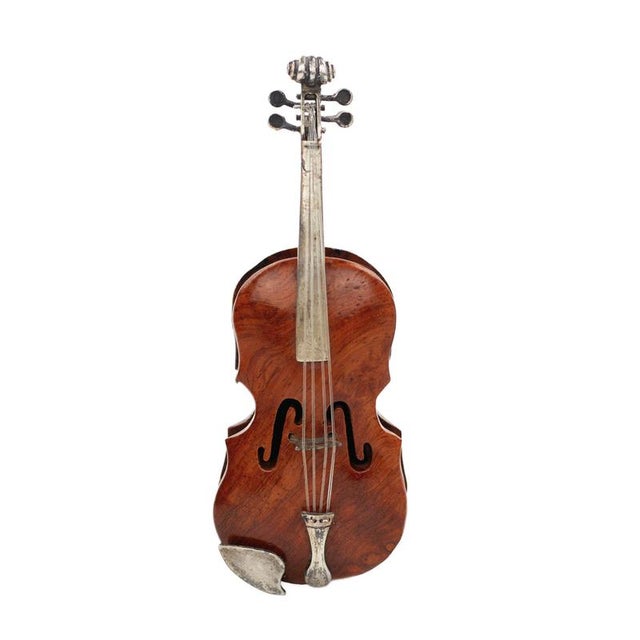 Miniature Silver Violin in Case, Europe, Early 20th Century For Sale - Image 6 of 8