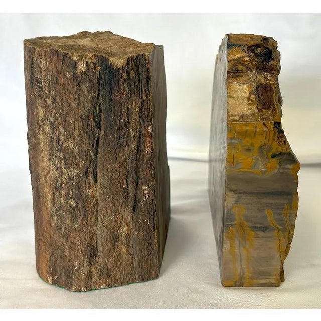 Mid 20th Century Vintage Wood Mismatched Bookends- A Pair For Sale - Image 5 of 12
