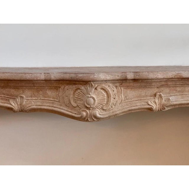 Fine French Limestone Mantelpiece, 18th Century, C, 1745 For Sale - Image 9 of 12