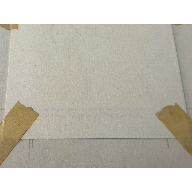 1971 Modernist Japanese Woodblock Print "Work 23" by Kenji Kusaka (b.1936) 1/200 For Sale In Los Angeles - Image 6 of 7