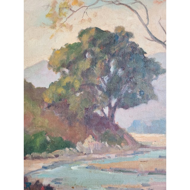 1950s Cornelia Reimer 1950's Plein Air Oil Painting Arroyo Seco California Landscape For Sale - Image 5 of 13