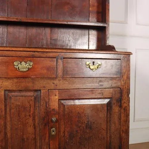 Small Antique Oak Dresser For Sale - Image 6 of 10