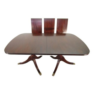 Henkel Harris Solid Mahogany Dining Table For Sale