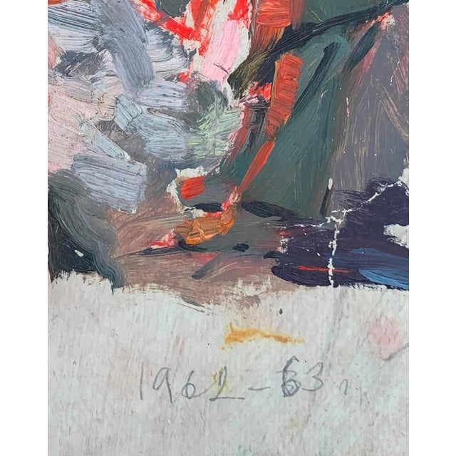 Vintage Ukrainian Male Portrait Oil Painting, Sokolovsky, 1962-63 25-20 For Sale - Image 6 of 6