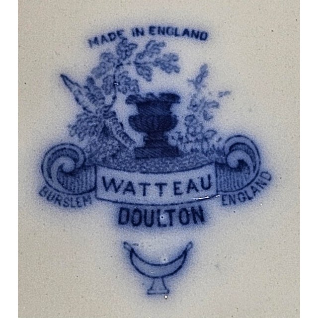 Late 19th Century Royal Dalton Watteau Pedestal Bowl For Sale - Image 11 of 12