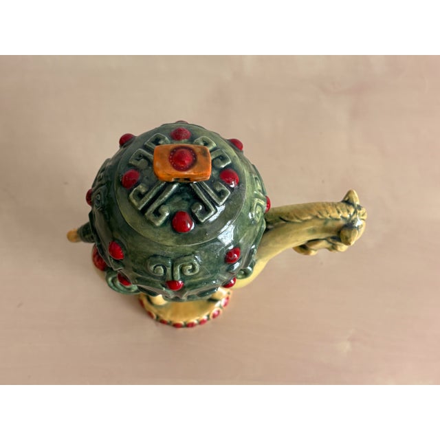 Late 20th Century Ceramic Tang Horse Figural Trinket Box For Sale - Image 10 of 11