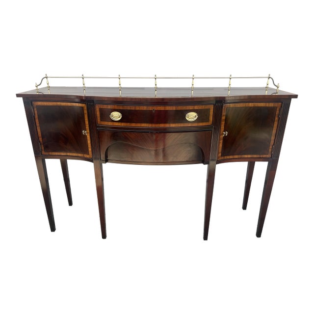 Mid 20th Century Pennsylvania House Mahogany Marquetry Sideboard For Sale