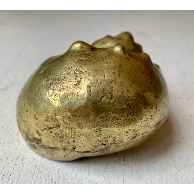 1950s Solid Sculptural Brass Shell, Italy For Sale In Los Angeles - Image 6 of 9