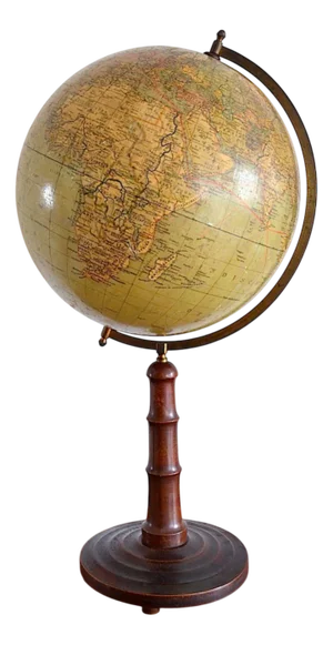 Vintage German Globe from Paul Räth & Dr. A. Krause, 1920s
