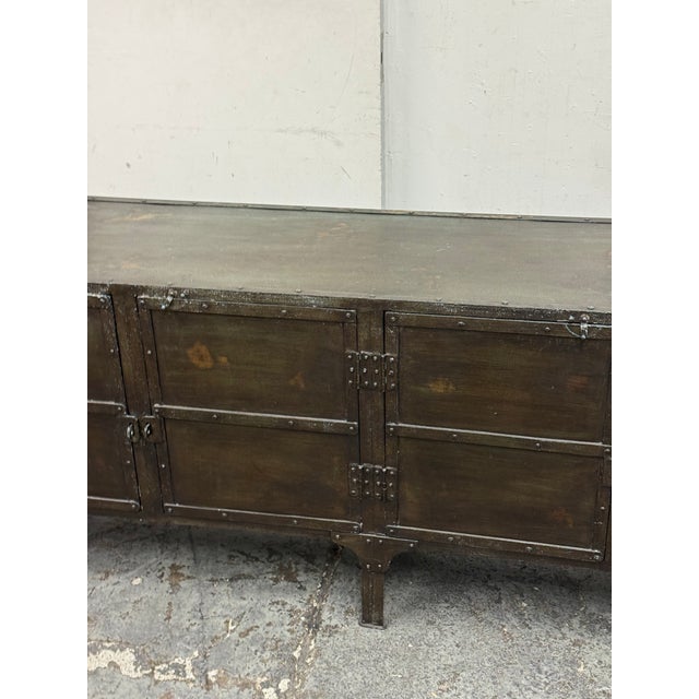 Gray Restoration Hardware Industrial Tool Chest Sideboard For Sale - Image 8 of 12