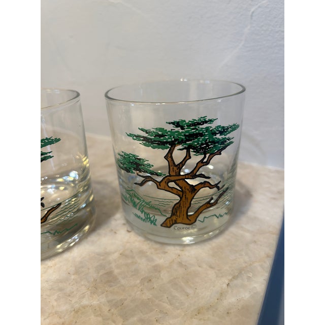 1960s Vintage Couroc of Monterey Cypress Old Fashioned Glasses – Set of 4 For Sale - Image 5 of 8
