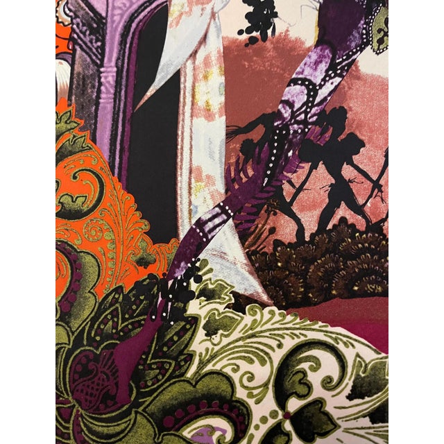 Textile Christian Lacroix Silk Scarf “Scenery” For Sale - Image 7 of 10