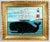 Melinda Kirkpatrick Folk Art Painting of a Whale and Ship, “Whale at Harbor” For Sale - Image 10 of 10