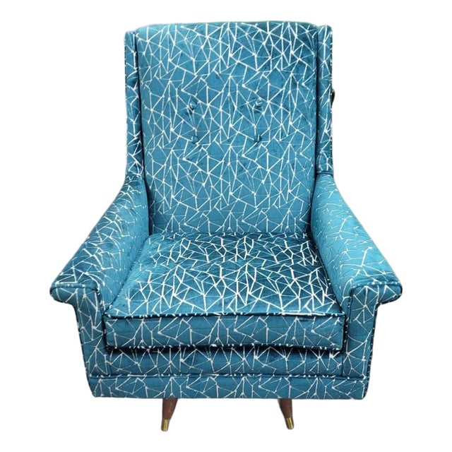 1950s Mid Century Modern Swivel Chair For Sale