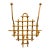 Vintage French Bamboo & Rattan Coat & Hat Rack For Sale