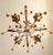 Floral Five-Light Gilded Ceiling Lamp with Crystals and Murano Glass Crystal Drops, 1960s For Sale - Image 14 of 18