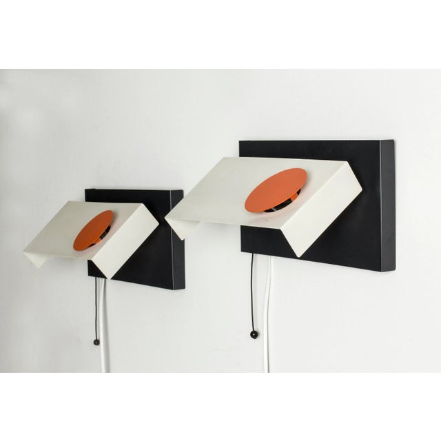 Metal Wall Lights by Svend Aage Holm Sørensen, 1960s, Set of 2 For Sale - Image 4 of 8